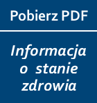 informacja o stanie zdrowia